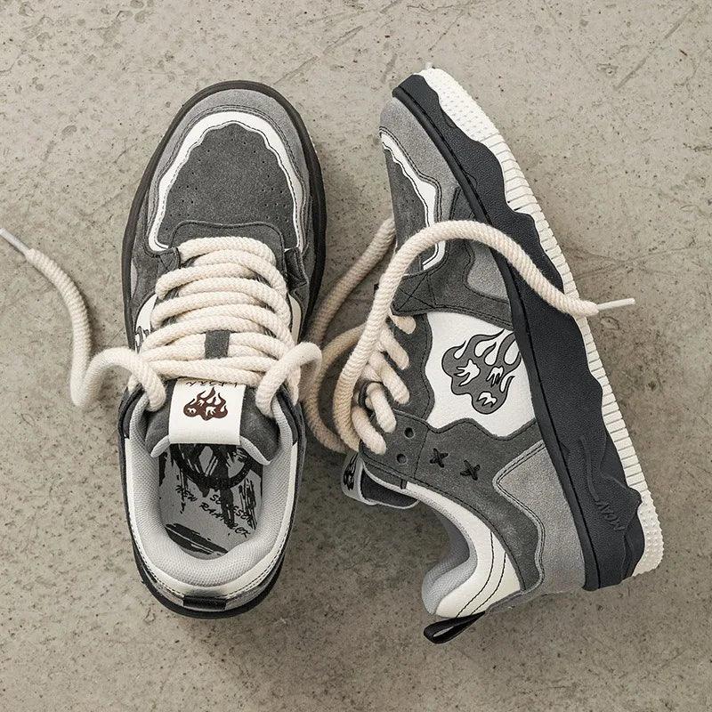Dark Flamy Y2k Shoes     - VONVEX