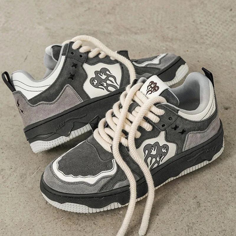 Dark Flamy Y2k Shoes     - VONVEX