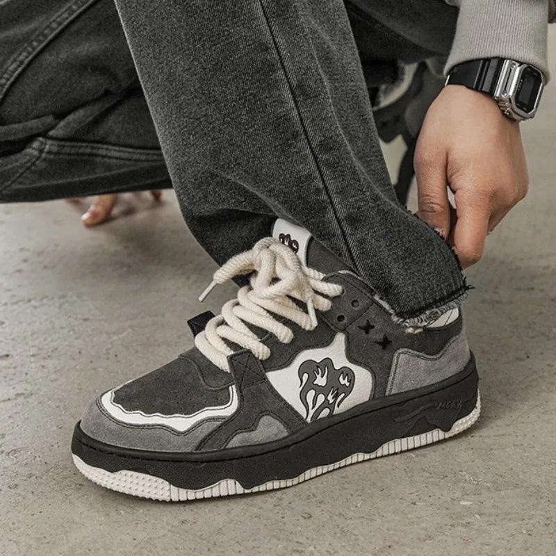 Dark Flamy Y2k Shoes     - VONVEX