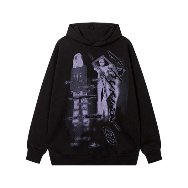 Funeral Abstract Graffiti Hoodie     - VONVEX