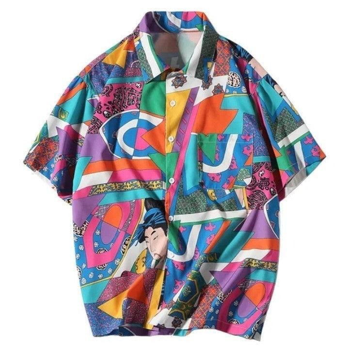 Japanese Ukiyo E Anime Shirt     - VONVEX