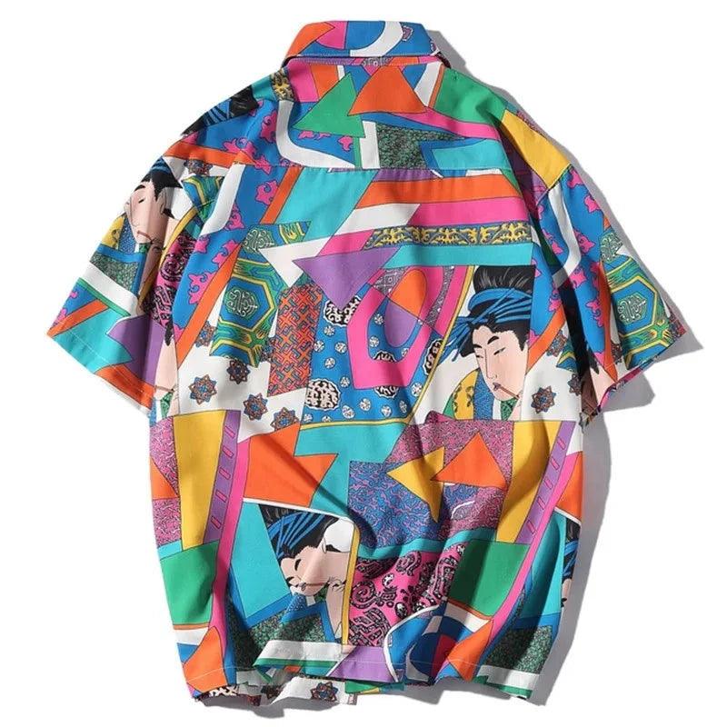 Japanese Ukiyo E Anime Shirt     - VONVEX