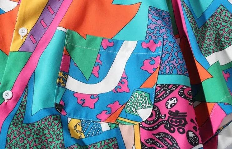 Japanese Ukiyo E Anime Shirt     - VONVEX