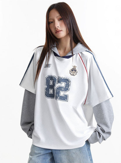Retro 82 Hoodie  White M  - VONVEX