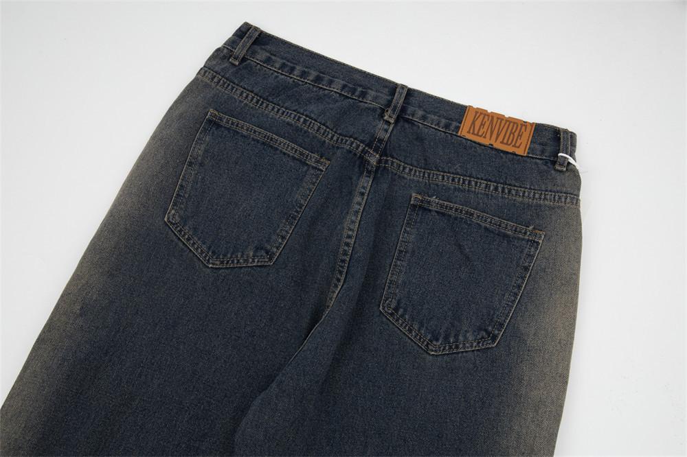 Micro Flared Wide Leg Jeans     - VONVEX