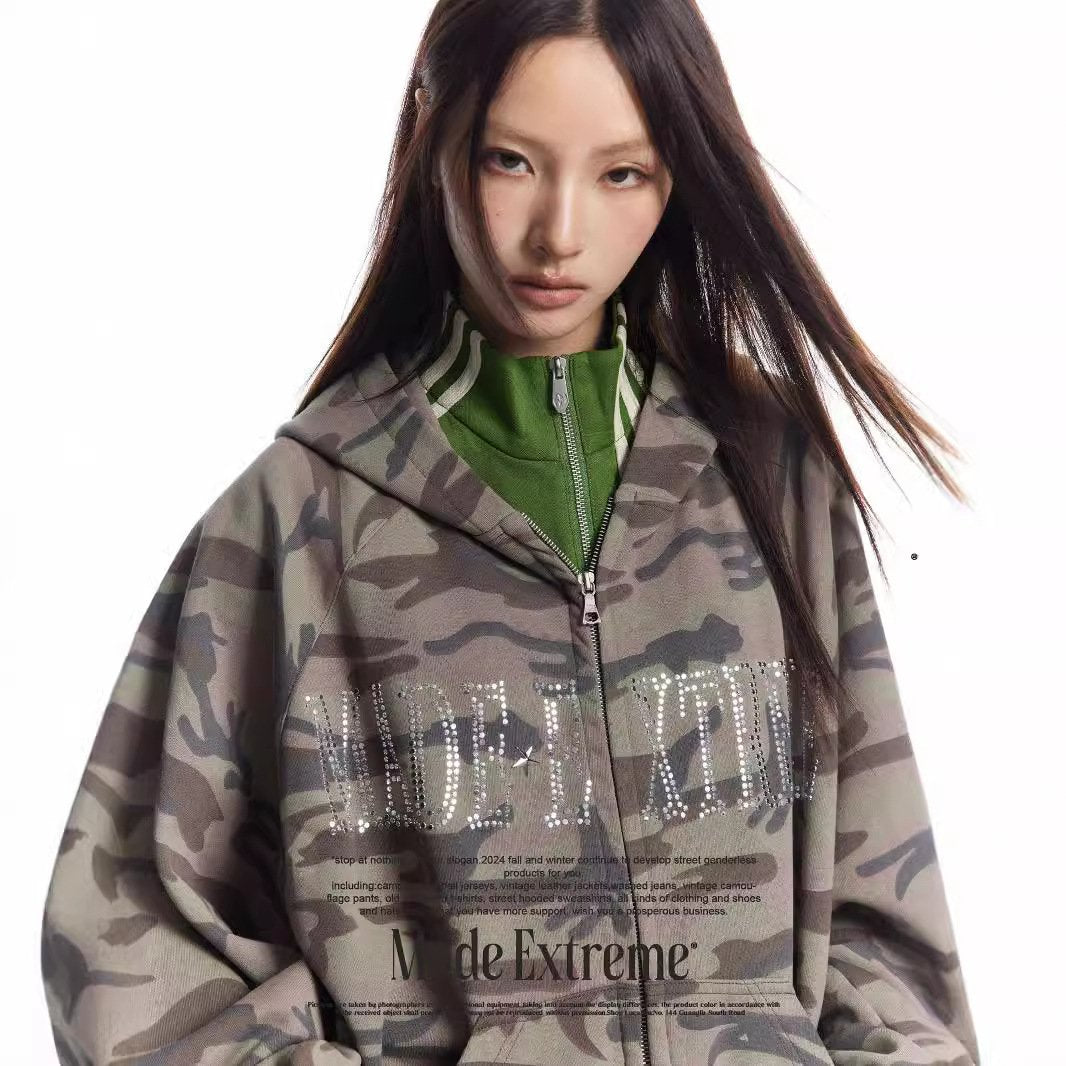 Wild Terrain Camouflage Hoodie     - VONVEX