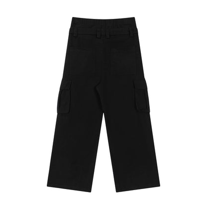 Retro Double Waist Camouflage Cargo Pants     - VONVEX