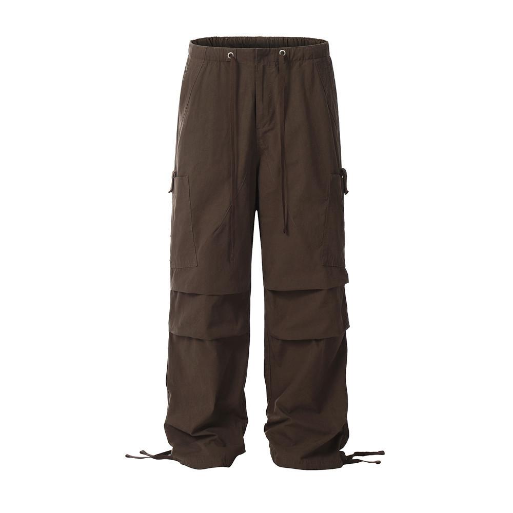 Casual Sport Pleated Pants  Coffee XS  - VONVEX
