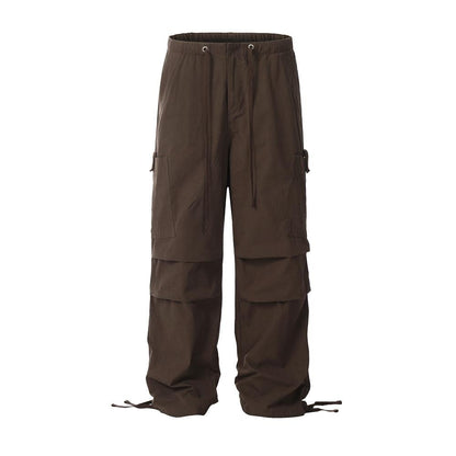 Casual Sport Pleated Pants  Coffee XS  - VONVEX