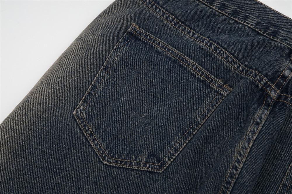 Micro Flared Wide Leg Jeans     - VONVEX