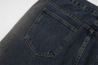 Micro Flared Wide Leg Jeans     - VONVEX