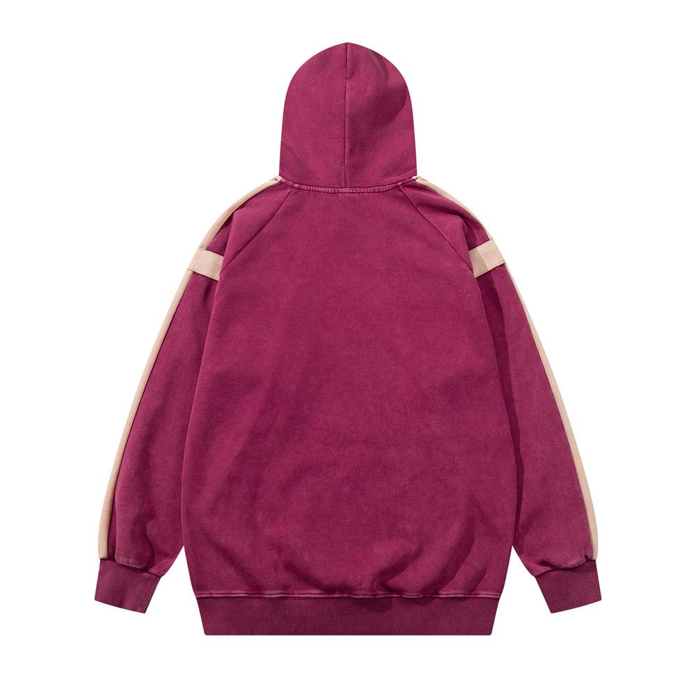 Star Emblem Contrast Hoodie     - VONVEX
