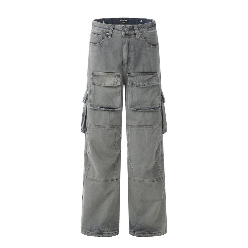 Waste Soil Cargo Pants  Blue S  - VONVEX