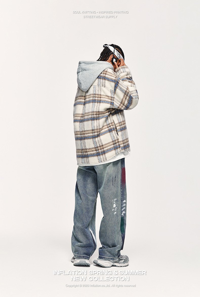Street Worn Wide Leg Jeans - VONVEX