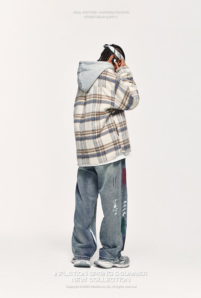Street Worn Wide Leg Jeans - VONVEX