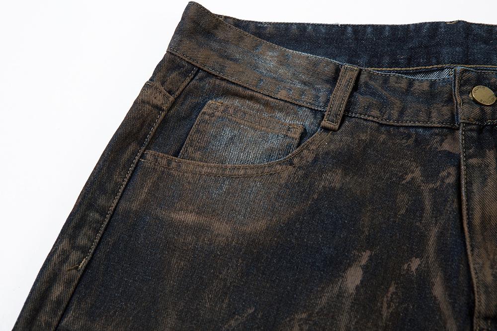 Wasted Soil Ripped Jeans     - VONVEX