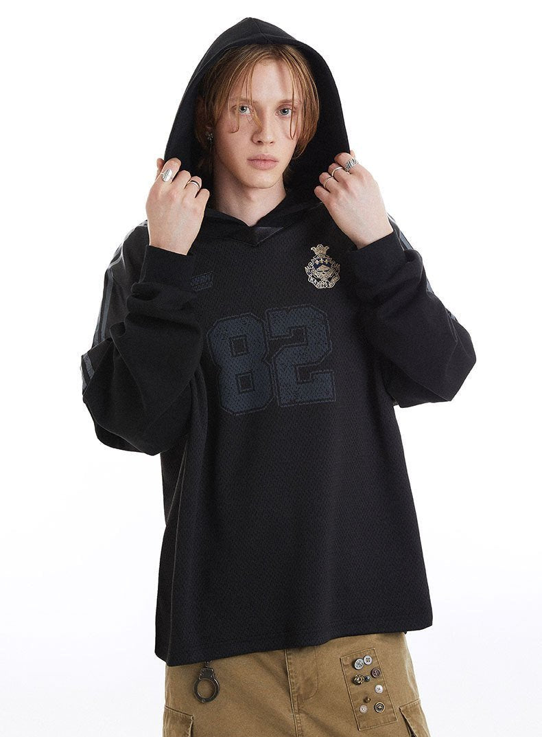 Retro 82 Hoodie  Black M  - VONVEX