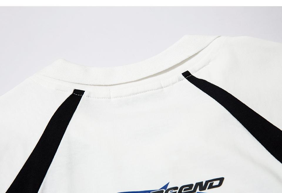 Racing Oversized Loose Tee     - VONVEX