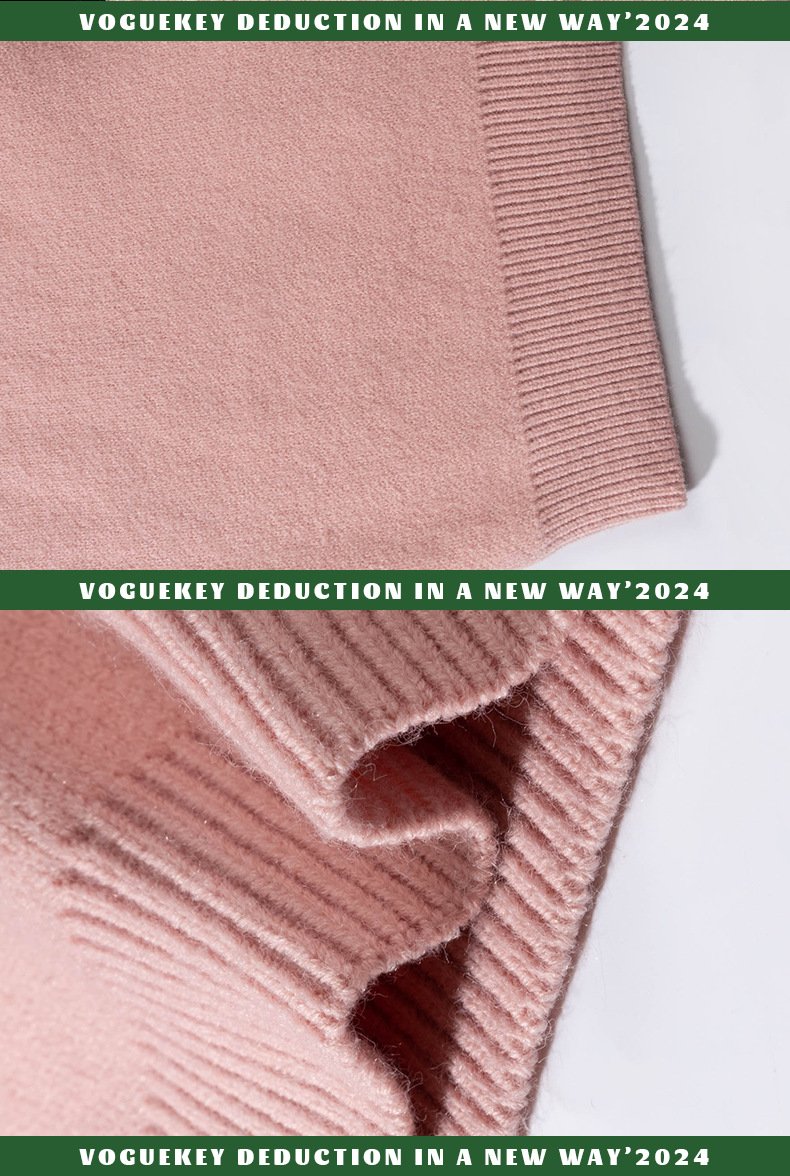 Three Stripes Collar Knitted Jacket     - VONVEX