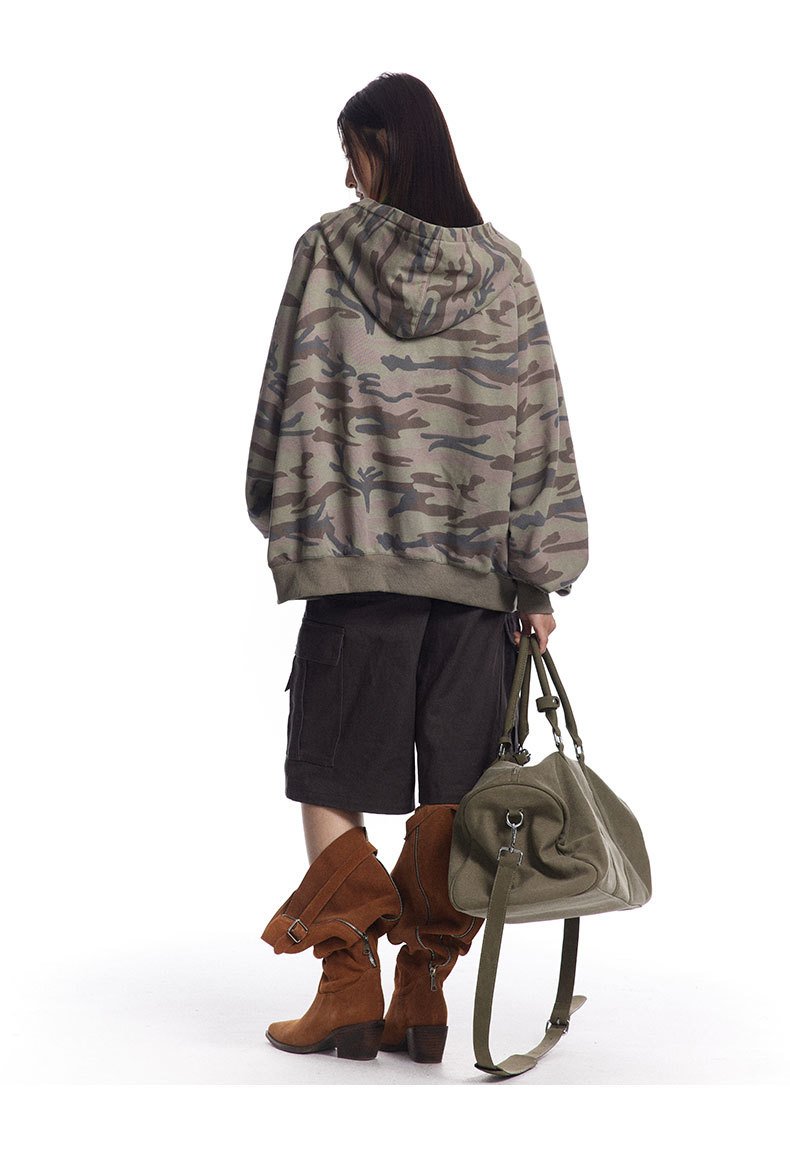 Wild Terrain Camouflage Hoodie     - VONVEX