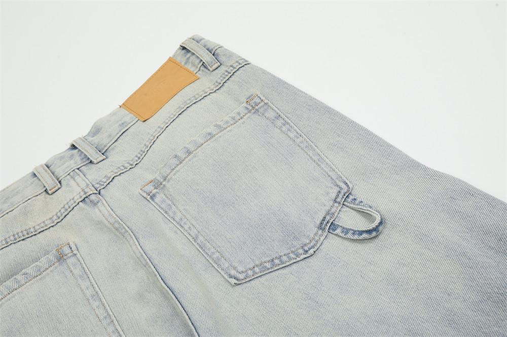 Punk Denim Cargo Pants     - VONVEX