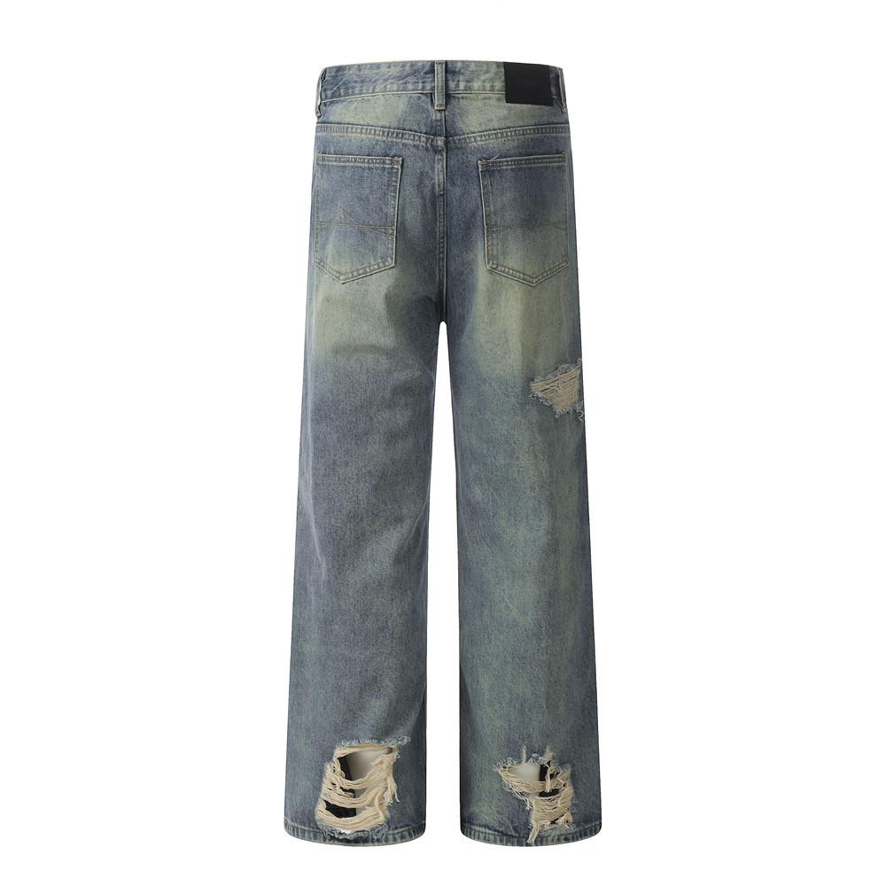 Wasteland Ripped Distressed Jeans     - VONVEX