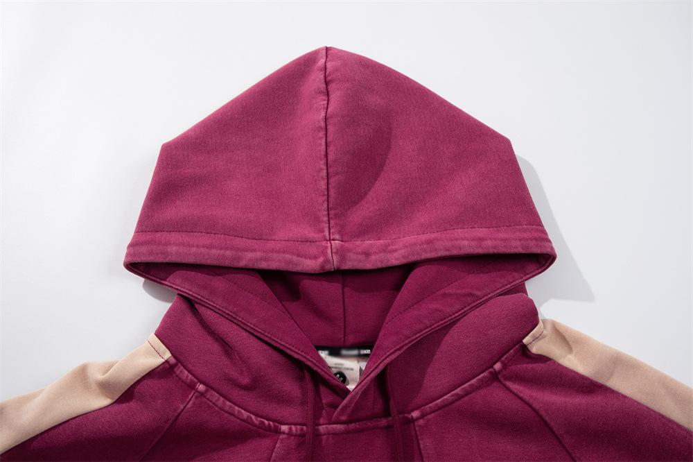 Star Emblem Contrast Hoodie     - VONVEX