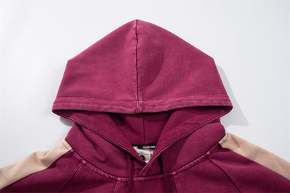 Star Emblem Contrast Hoodie     - VONVEX