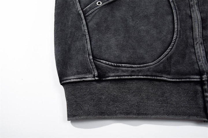 Urban Zip-Track Hoodie     - VONVEX