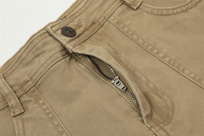 Utility Straight-Leg Cargo Pants     - VONVEX