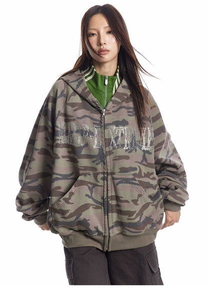 Wild Terrain Camouflage Hoodie     - VONVEX
