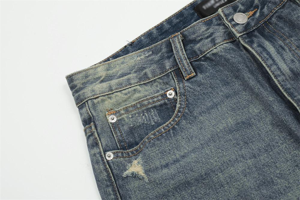 Wasteland Ripped Distressed Jeans     - VONVEX