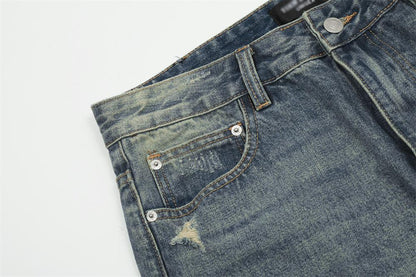 Wasteland Ripped Distressed Jeans     - VONVEX