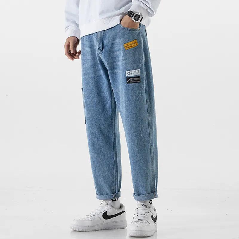 Light Blue Wide-leg Pant  Blue M  - VONVEX