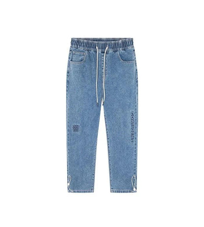Loose Jogging Cotton Capris Jean     - VONVEX