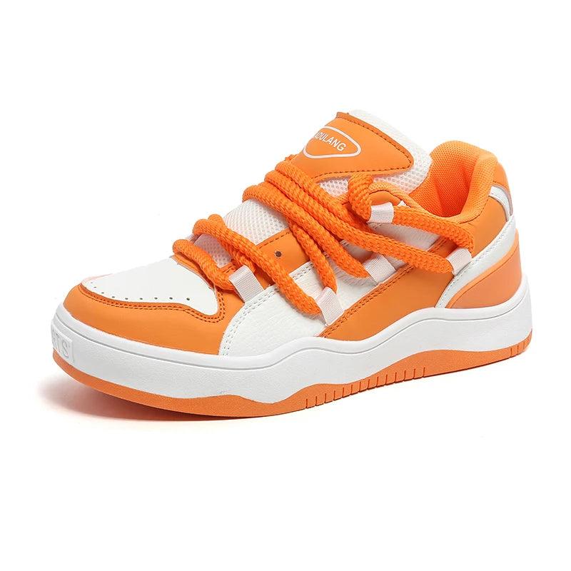 MANDARINE Casual Shoes  White Orange 36  - VONVEX