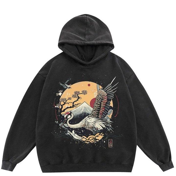 Sunset Sky Graphic Oversized Hoodie  Style-2 XL  - VONVEX
