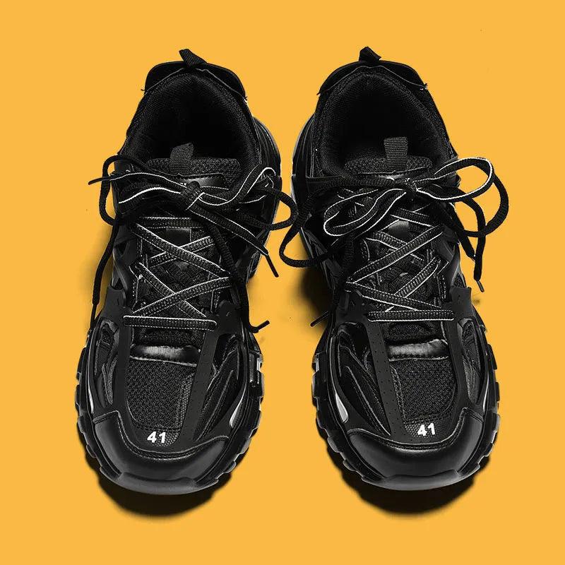 Trendy Casual Chunky Sneaker  Black 36  - VONVEX