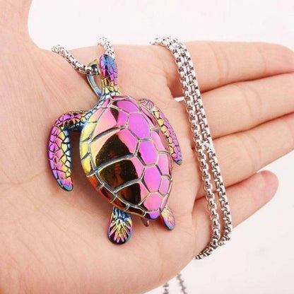 Turtle Pendant Necklace     - VONVEX