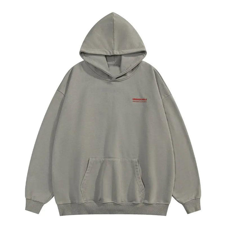 UNSHAKABLE Gothic Style Graphic Hoodie     - VONVEX