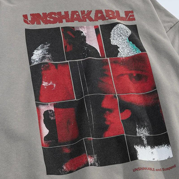 UNSHAKABLE Gothic Style Graphic Hoodie     - VONVEX