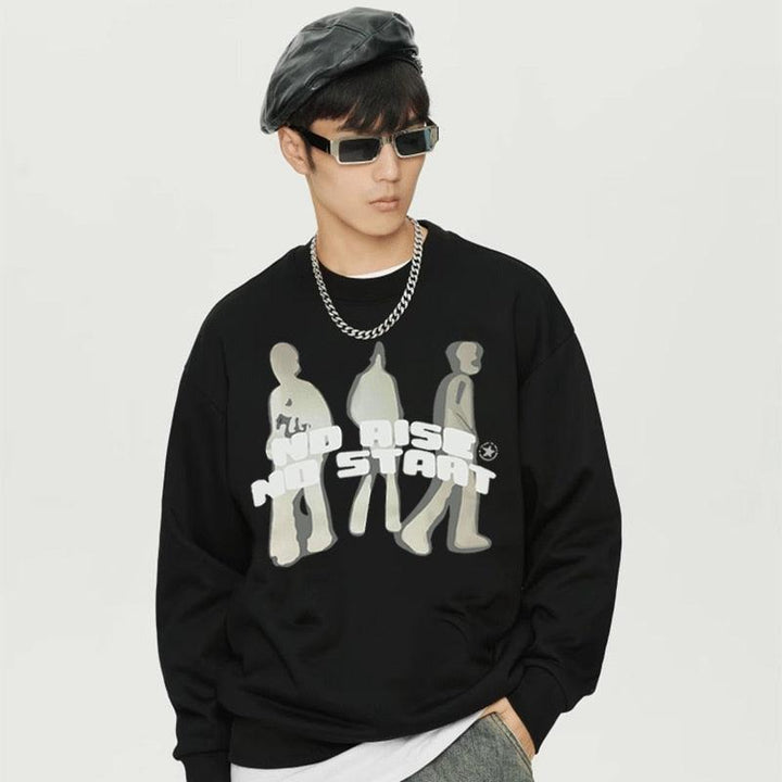 No Rise No Start Sweater     - VONVEX