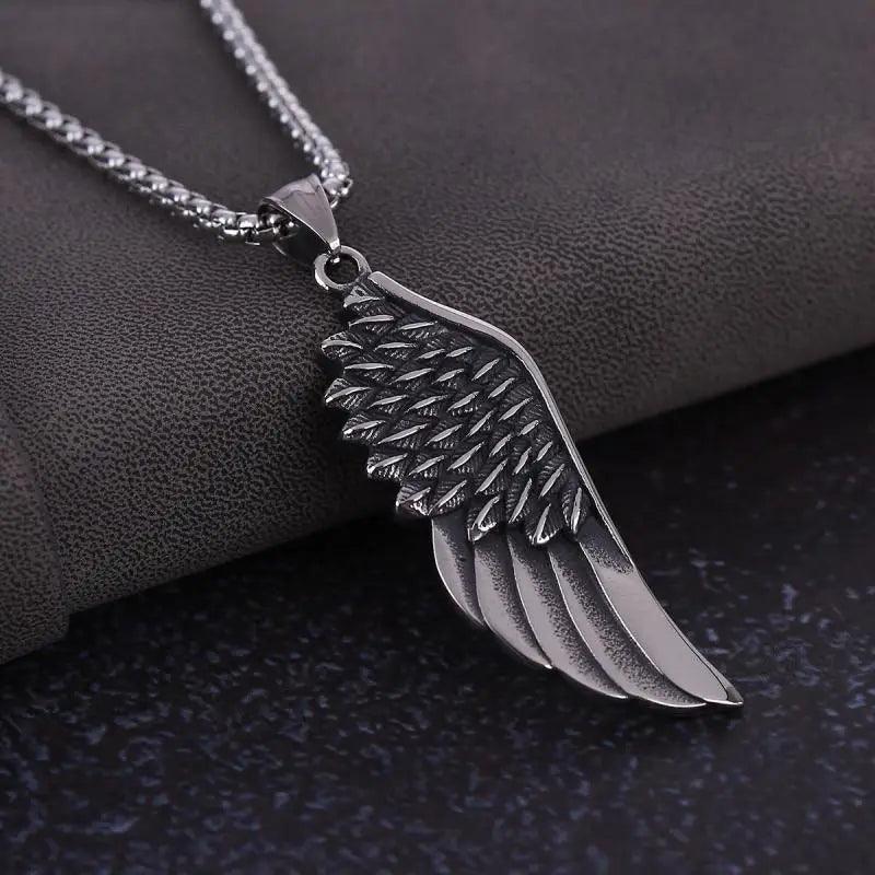 Vintage Feather Silver Neacklace  Wing   - VONVEX