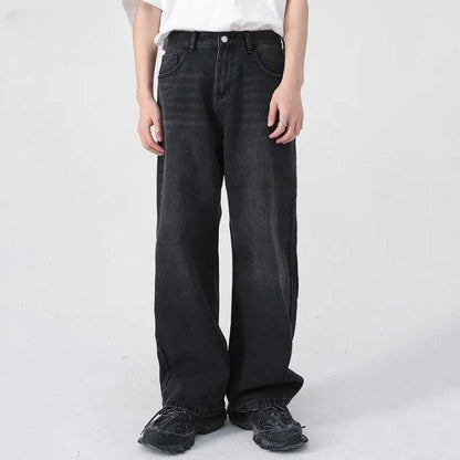 Vintage Straight Wide Leg Pant     - VONVEX