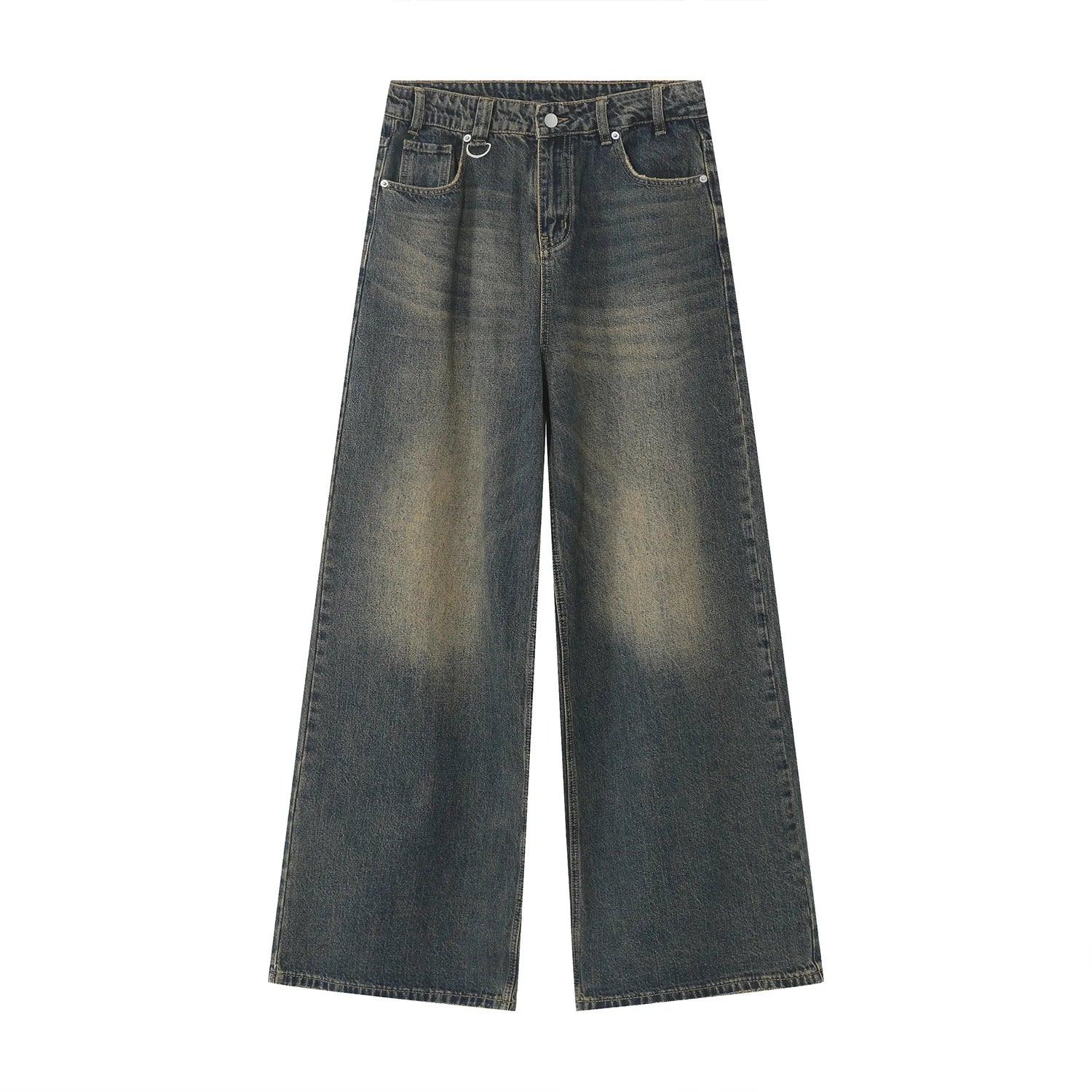 Vintage Wide Leg Denim Jean  Asian Size XL Old Blue  - VONVEX