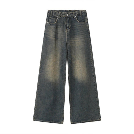 Vintage Wide Leg Denim Jean  Asian Size XL Old Blue  - VONVEX