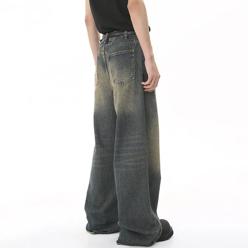 Vintage Wide Leg Denim Jean     - VONVEX