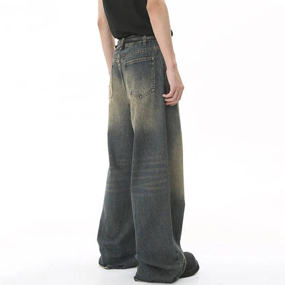 Vintage Wide Leg Denim Jean     - VONVEX