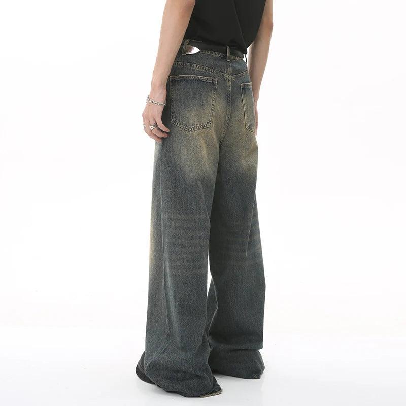 Vintage Wide Leg Denim Jean     - VONVEX