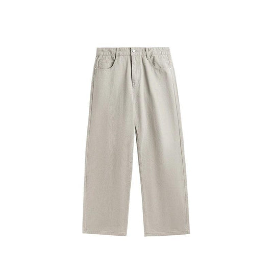 Vintage Wide Leg Jeans bottom Light gray S  - VONVEX